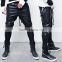 Full Leather Zipper Drop Baggy Biker Sweatpants (LOTG187)