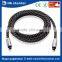 low price heavy duty metal connectors braided jacket gold 5mm toslink digital optical audio cable supports DVR CD player