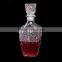 Crystal clear whisky decanter glass bottles