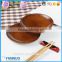 Wholesale Japanese Style Dessert Saucer Wood food plate, Round Wooden Small Dish for Afternoon Tea