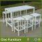 White rattan bar furniture cheap bar stools
