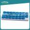 Toprank Factory Supply Portable Plastic Medicine Pill Storage Organizer 31 Day Monthly Pill Box With Pop-out Compartment Pods