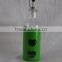 colored metal coated glass olive oil bottles wholesale with dispenser