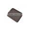 Grey Rectangle Circular Bead Faux Leather Storage Tray With PVC Handles