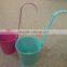 Newest ourdoor garden metal flower pot hanging planter