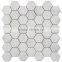 MM-CV248 High quality contemporary natural stone hexagon white carrara marble mosaics