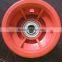 wheelbarrow hand trolley PU rubber wheel plastic spoke