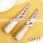 Personalized logo cheese knife set with wood handle