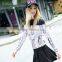 newest design wholesale fashion yellow brand t-shirt for women