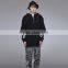 China manufacturer custom print layered half zip hoodie
