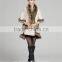 wholesale 2016 new winter latest design fashion knitted faux fox fur pashmina shawl for woman