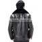 2014 fashion Men black mens winter PU leather coat with fur collar