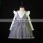 Flower Girls Dress Embroidered Sequin 2017 Summer Princess Party Dresses Kids Clothes Size 4-8