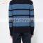 Stripe Crewneck Long Sleeve Pattern Knitted Sweater Pullover For Men