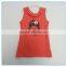 OEM 2016 New Fashion Summer Girls Children Modal Vest, Summer Girls Lace Back Sleeveless Vests Tops Printed Girls Pattern Tops