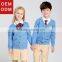 Custom fashion cotton school cardigan sweaters primary school uniform