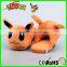 Novelty peluche soft plush toys slipper pocket monster Eevee