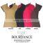 Top selling product girl V neck front pinches blank tee shirts