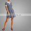 2017 Summer Dress Women Striped Short Sleeves Mini Dress
