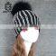 Fur Pompons Curling Winter Cute Casual Cap Knitted Beanies