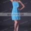 Grace Karin Stock Short Blue Bridesmaid Party Dresses CL3468