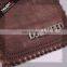 Custom irregularity leather metal logo patch for jeans