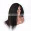 FACTORY PRICE 100% Indian human virgin 9A GRADE lace front wig in kinky straight cuticle aligned hair