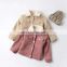Children cotton baby girl autumn winter cotton-padded jacket coat baby bear clamp cotton coat