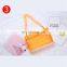 New fashion neon orange green rose clear transparent crossbody bag jelly purses