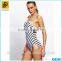 2016 Customized Printed Spandex Fabric Swimwear Sexy One-Piece Swimwear