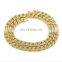 2021 New special hot style 12mm cuba wide hip-hop Cuban chain iced gold chain manufacturers wholesale