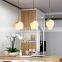 Chandelier Modern home clear smoke globe art glass bowl hanging ball lamp chandelier light led pendant lights