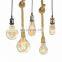 Hemp Rope Lights Retro Loft Industrial Hanging Lamp Light Fixtures Decor Lighting