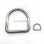 Stainless steel Welded D ring/D buckle for Endless industrial and marine rigging aplication
