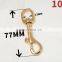 Brass bolt snap hook