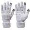 HY Acrylic Stretchy Mittens Thick Knit Gloves Knitted Warm Heat gloves Lithium Winter Touch Gloves