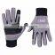 HANDLANDY Grey Flexible Winter Outdoor Warm Cycling Gloves Touch Screen Mens Sport Bike Gloves With Knitted Wrist Cuff
