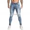 Men Non Ripped skinny Jeans 2021 new Stretch Denim Pants Elastic Waist Big Size European Fashion jeans