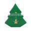 Custom green Christmas tree shaped packaging gift box with music and light