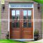 commercial solid wood exterior glass panel entrance doors