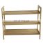 3-Tier Slimline Bamboo space-saving shoe rack Organiser