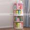 Simple Revolving book shelf rack modern house wood timber kids 360 degree rotating bookshelf bookcase