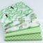 Cartoon flamingo fabric green check dot fabric wholesale baby bedding sheet fabric