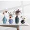 Trending Home Decor Floreros Nordic Vase Frosted Purple Blue Black Ceramic Vase For Scandi Furniture Home Decor