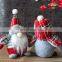 New Style Christmas Decorations Stylish Plaid Hat Faceless Doll Dwarf Scene Decoration Home Decor