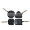 Mini cast iron frying pan with wooden handle set