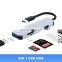 Multifunction 5 in 1 docking station usb A hubs USB3.0  to USB3.0+ USB2.0*2+TF +SDT type c adapter hub laptop docking station