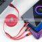 Universal Retractable 3 in1 Multi Usb Charging Cable  Flexible  data Cable for iphone/Type C/Android