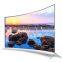 China Factory Seller Plastic Base  Thin Frame Curve 4K Television 75 Inch