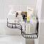 Wall Mounted Bathroom Shelf Shower Rack Adhesive Corner Shower Caddy Shelf Rustproof Storage Organizer for Toilet